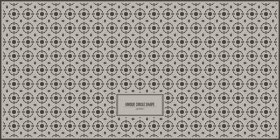 unique circle shape pattern with dark theme color vector