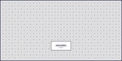 unique rhombus shape pattern design vector