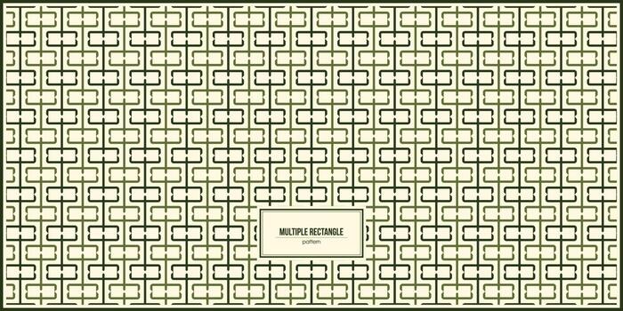 diseño de patrón de forma de rectángulo múltiple vector