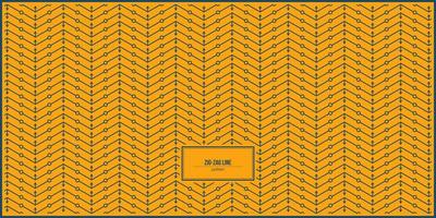 diseño de patrón en forma de flecha y zig-zag vector