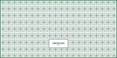 symmetrical and unique green rhombus pattern vector