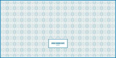 unique shape pattern design with dominant blue color vector