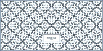 unique shape of abstract pattern design vector