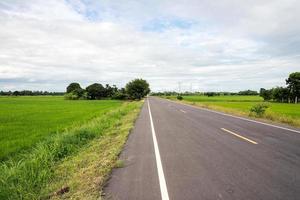 Empty asphalt road photo