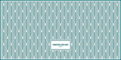 symmetrical root shape pattern design vector