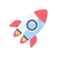 lanzamiento de cohetes al espacio idea de inicio de negocio vector
