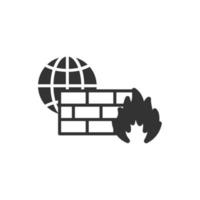 Firewall icons  symbol vector elements for infographic web