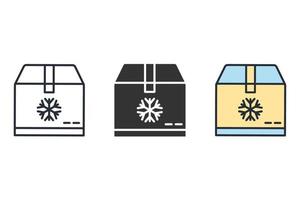 Freezer icons  symbol vector elements for infographic web