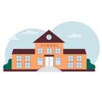 Illustartion of school building vector