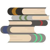 Illustration of stack of books vector