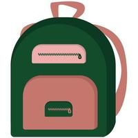 Stylists colorful school backpack for children vector