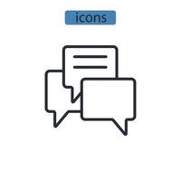 instant messaging icons  symbol vector elements for infographic web