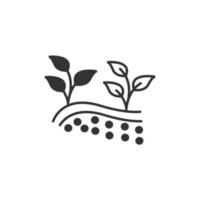 iconos de crecimiento de plantas simbolizan elementos vectoriales para web infográfico vector