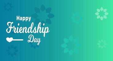 Happy friendship day background, flower abstract ornament. vector