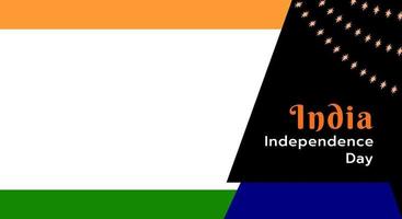 banner del día de la independencia con forma de estilo de bandera india. fondo, con espacio vector