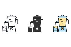 Juicer icons  symbol vector elements for infographic web