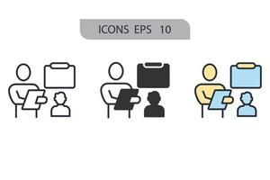 presentation icons  symbol vector elements for infographic web