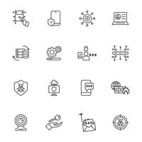 Cybersecurity icons set . Cybersecurity pack symbol vector elements for infographic web