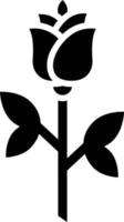 ilustración de diseño de icono de vector de flor