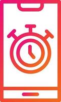 Stopwatch Vector Icon Design Illustration
