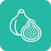 Fig Vector Icon Design Illustration