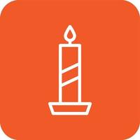 Candle Vector Icon Design Illustration