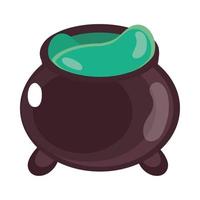 cauldron with potion vector