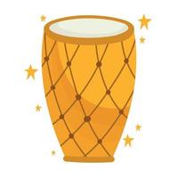 rustic drum instrument vector