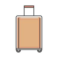 modern suitcase icon vector