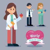 Día mundial de la salud vector