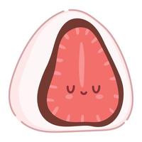 kawaii dessert fruit vector