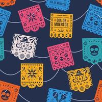 papel picado de patrones sin fisuras vector