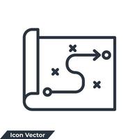 planning icon logo vector illustration. strategy symbol template for graphic and web design collection