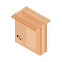 empty cardboard box vector