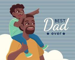 best dad ever, fathers day vector