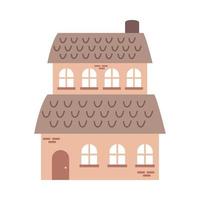 house with chimney vector