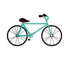 icono de bicicleta verde vector