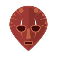 decorative african mask vector