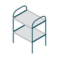 supply table furniture vector