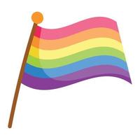 bandera del orgullo lgbtq vector