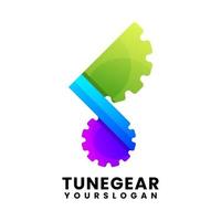 tune gear colorful logo design