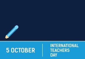 Happy world teachers' day vector illustration for poster, brochure, banner, and greeting card