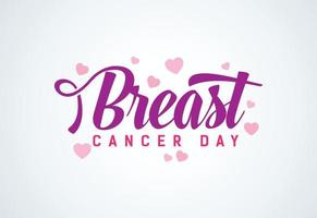 día del cáncer de mama. octubre es el mes de concientización sobre el cáncer de mama. ilustración vectorial vector