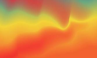 Beautiful gradient background of orange, green and yellow color smooth and soft texture vector