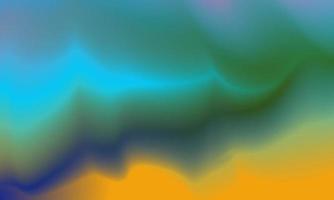 Beautiful gradient background in blue, green and yellow smooth and soft texture vector