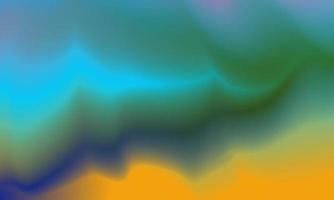 Beautiful gradient background in blue, green and yellow smooth and soft texture vector