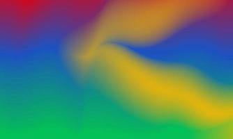 Beautiful gradient background in red, blue, green and yellow smooth and soft texture vector