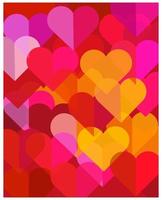 Heart, love sign icon colorful background vector illustration.