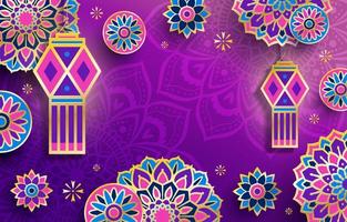 Rangoli Diwali Background vector
