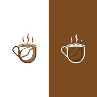 Coffee cup logo template vector